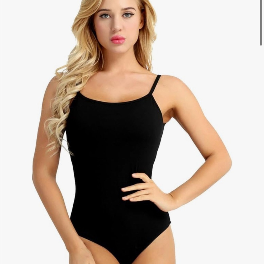 Black Cotton Leotard XL